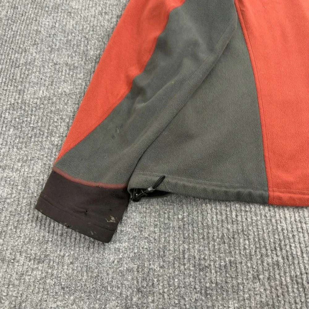 Mountain Hardwear Fleece Jacket Mens XL Red Grey Polyester Full‎ Zip Gorpcore